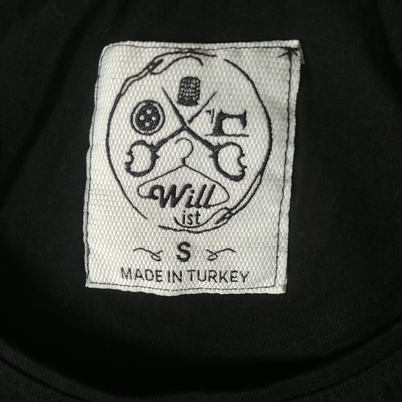 WILL IT ONE OF A KIND BLACK TWO EYES ARE WATCHING T-SHIRT FROM INSIDE A ZIPPER - Picture 6 of 7